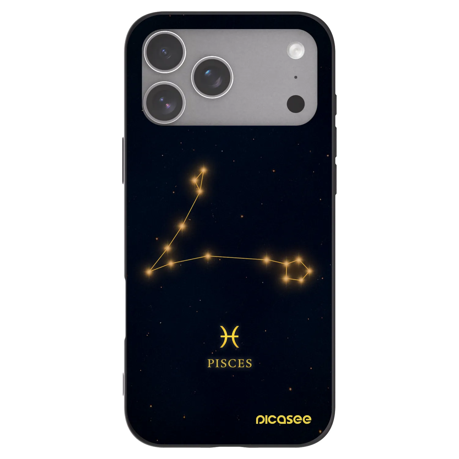Picasee silikonový černý obal pro Apple iPhone 18 Pro Max - PISCES
