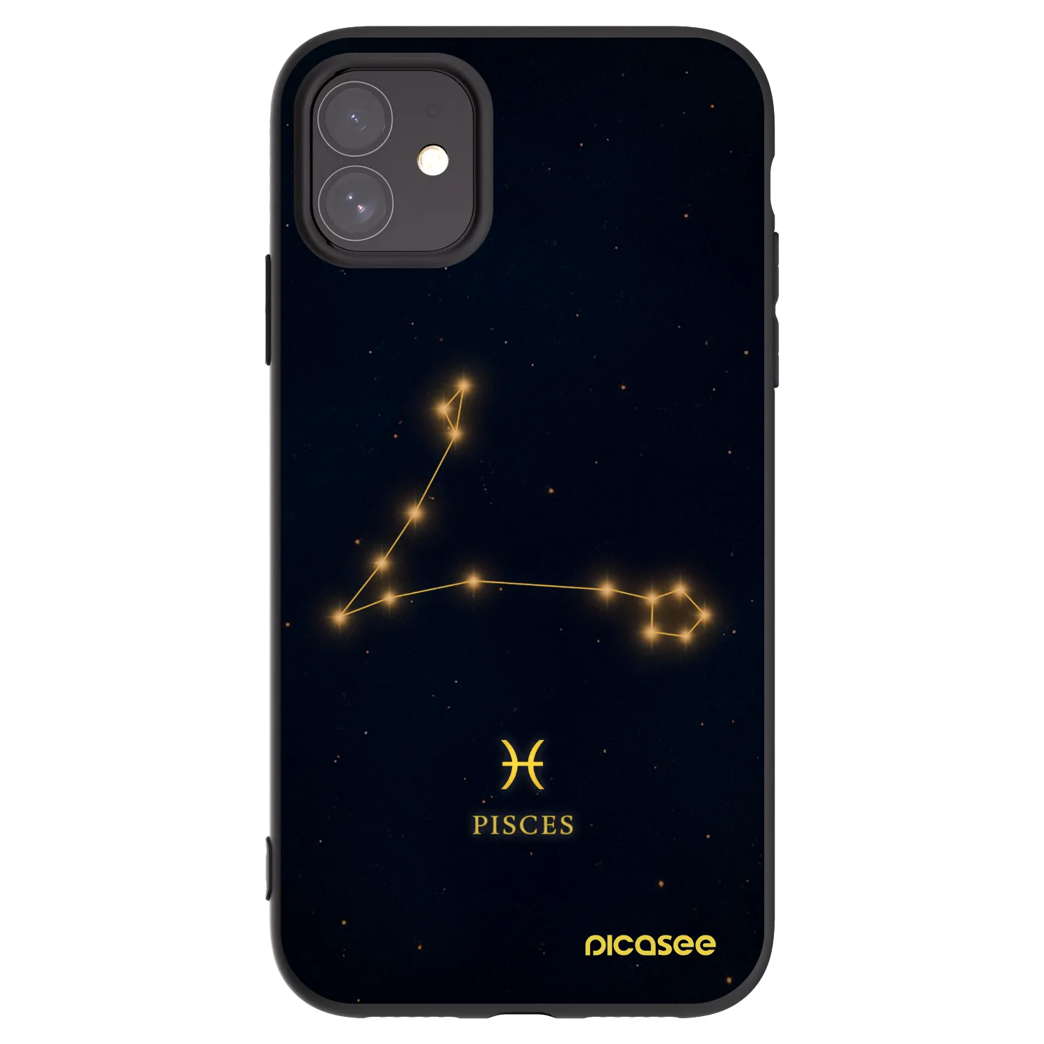 Picasee silikonový černý obal pro Apple iPhone 11 - PISCES