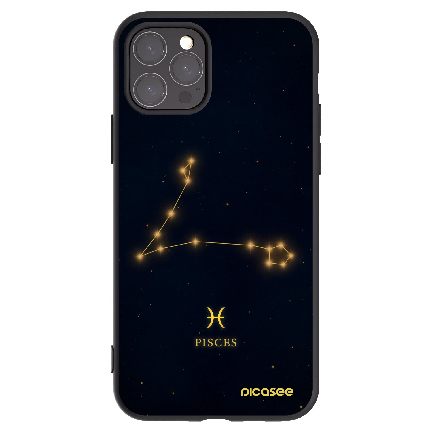Picasee silikonový černý obal pro Apple iPhone 11 Pro - PISCES
