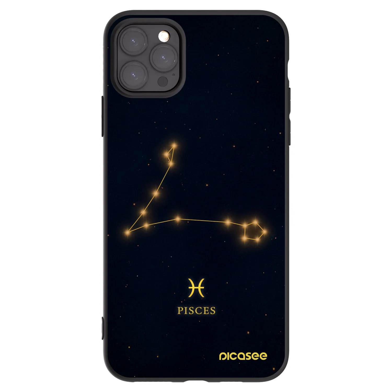 Picasee silikonový černý obal pro Apple iPhone 11 Pro Max - PISCES