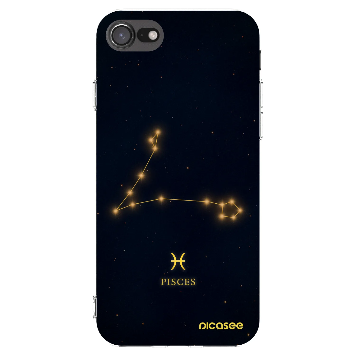 Picasee silikonový průhledný obal pro Apple iPhone 8 - PISCES