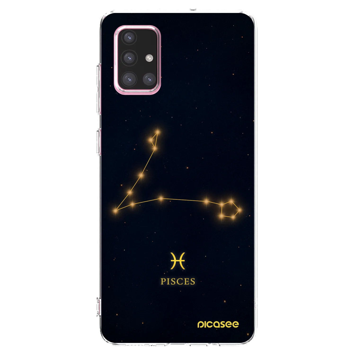 Picasee silikonový průhledný obal pro Samsung Galaxy A71 A715F - PISCES