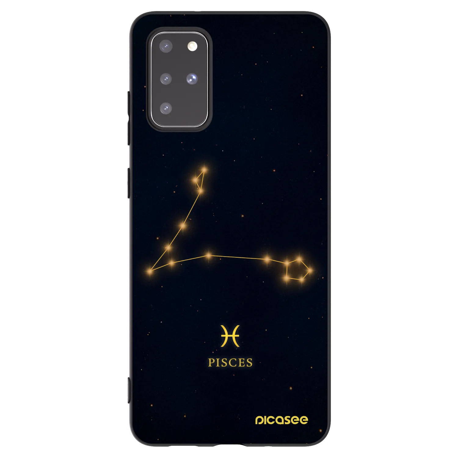 Picasee silikonový černý obal pro Samsung Galaxy S20+ G985F - PISCES