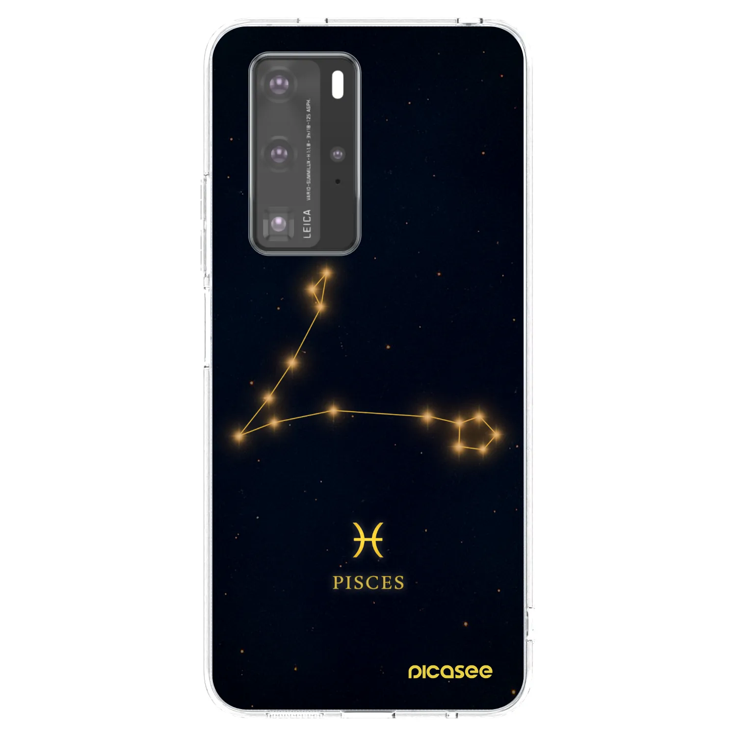 Picasee silikonový průhledný obal pro Huawei P40 Pro - PISCES