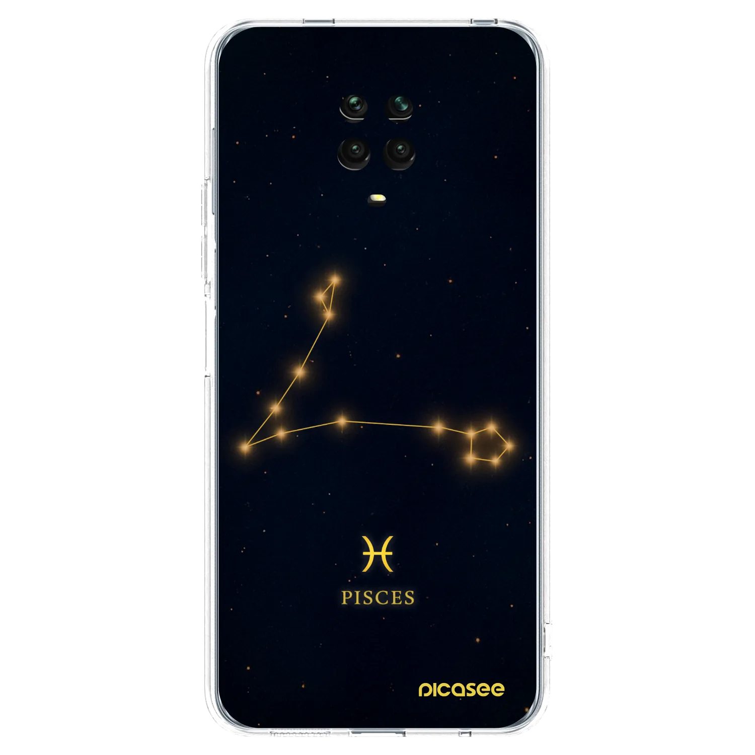 Picasee silikonový průhledný obal pro Xiaomi Redmi Note 9 Pro - PISCES