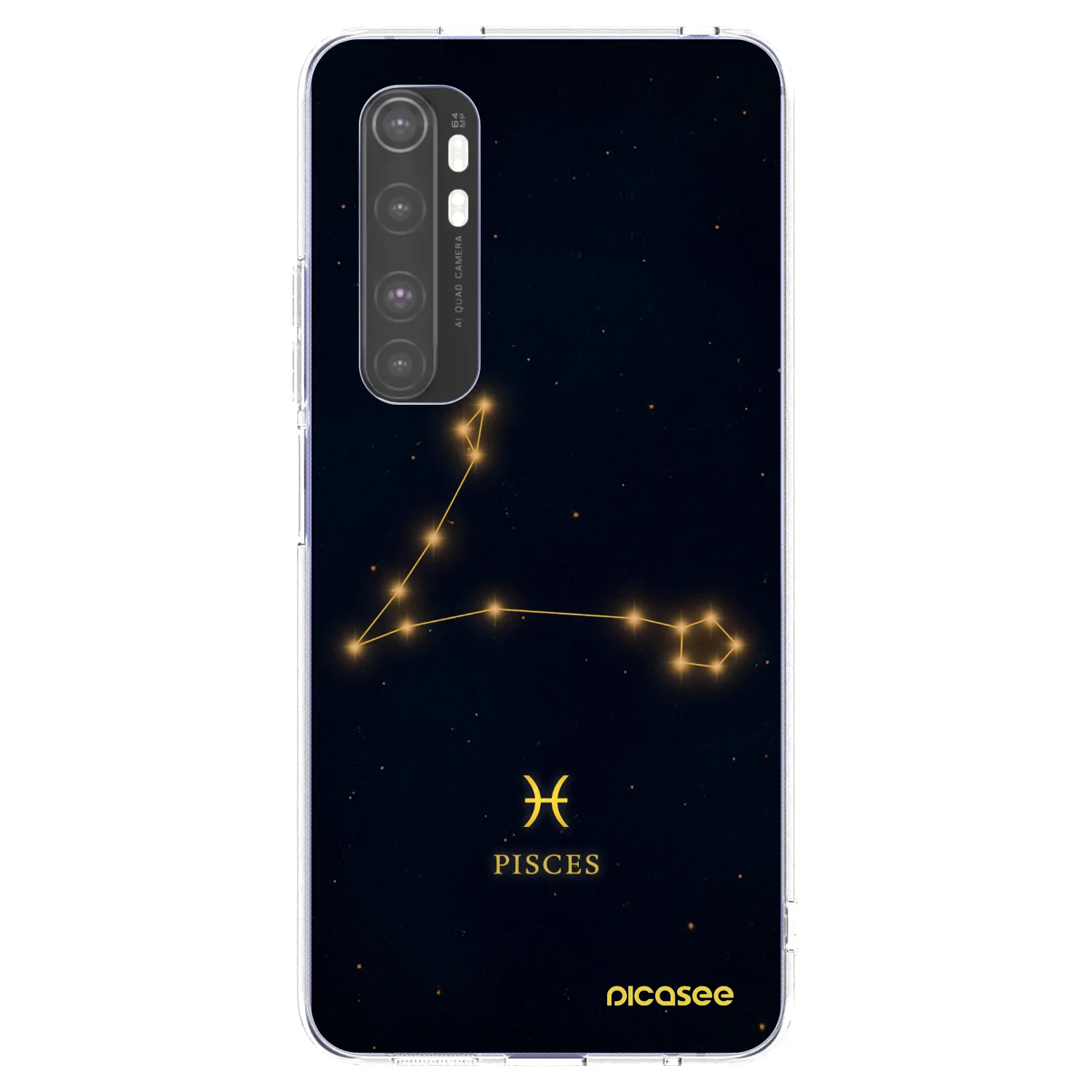 Picasee silikonový průhledný obal pro Xiaomi Mi Note 10 Lite - PISCES