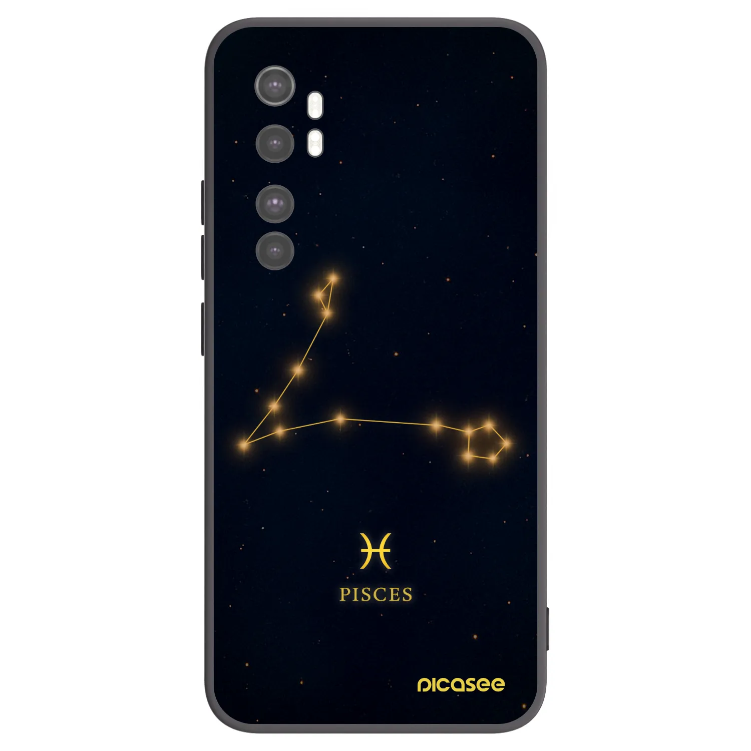 Picasee silikonový černý obal pro Xiaomi Mi Note 10 Lite - PISCES