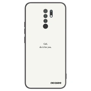 Picasee silikonový černý obal pro Xiaomi Redmi 9 - Girl, do it for you