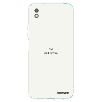 Picasee silikonový černý obal pro Xiaomi Redmi 9A - Girl, do it for you