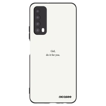 Picasee silikonový černý obal pro Huawei P Smart 2021 - Girl, do it for you