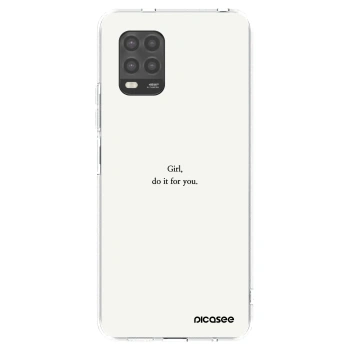 Picasee silikonový průhledný obal pro Xiaomi Mi 10 Lite - Girl, do it for you