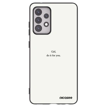Picasee silikonový černý obal pro Samsung Galaxy A52 5G A525F - Girl, do it for you