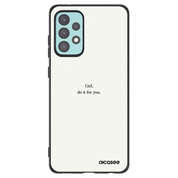 Picasee silikonový černý obal pro Samsung Galaxy A72 A725F - Girl, do it for you