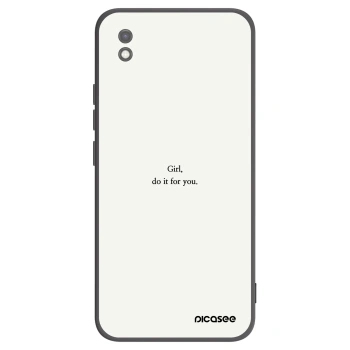 Picasee silikonový černý obal pro Xiaomi Redmi 9AT - Girl, do it for you