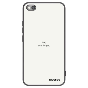 Picasee silikonový černý obal pro Xiaomi Redmi Note 11S 5G - Girl, do it for you