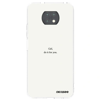 Picasee silikonový průhledný obal pro Xiaomi Redmi Note 9T - Girl, do it for you