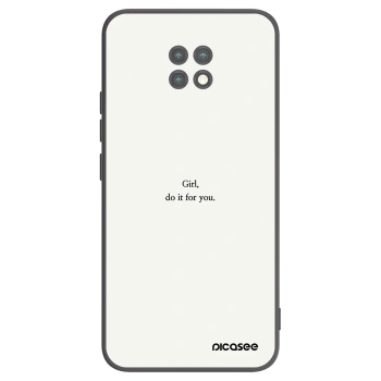 Picasee silikonový černý obal pro Xiaomi Redmi Note 9T - Girl, do it for you