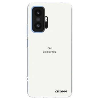 Picasee silikonový průhledný obal pro Xiaomi 11T Pro - Girl, do it for you