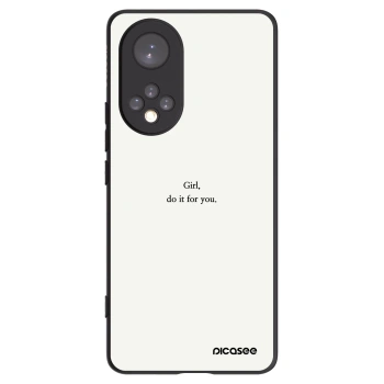 Picasee silikonový černý obal pro Honor 50 5G - Girl, do it for you