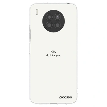 Picasee silikonový průhledný obal pro Huawei Nova 8i - Girl, do it for you