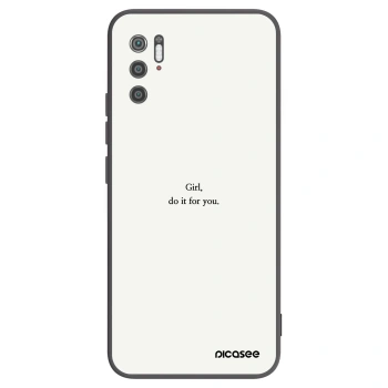Picasee silikonový černý obal pro Xiaomi Poco M3 Pro 5G - Girl, do it for you