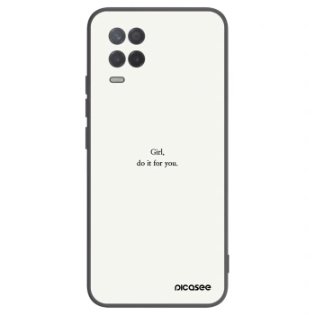 Picasee silikonový černý obal pro Realme 8 5G - Girl, do it for you