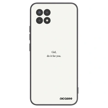 Picasee silikonový černý obal pro Realme 8i - Girl, do it for you
