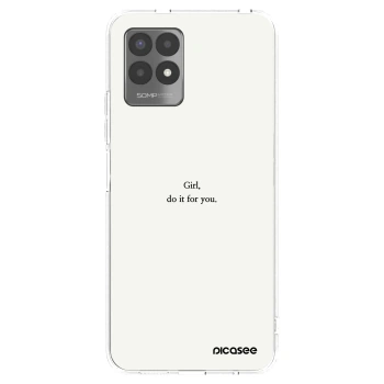 Picasee silikonový průhledný obal pro Realme 8i - Girl, do it for you