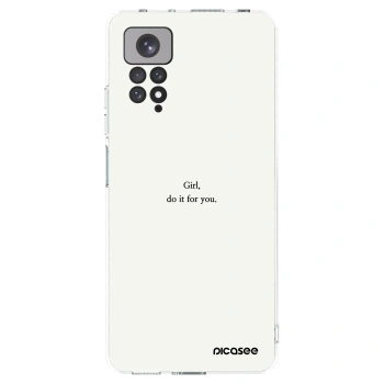 Picasee silikonový průhledný obal pro Xiaomi Redmi Note 11 - Girl, do it for you