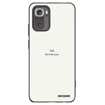 Picasee silikonový černý obal pro Xiaomi Redmi Note 11S 4G - Girl, do it for you