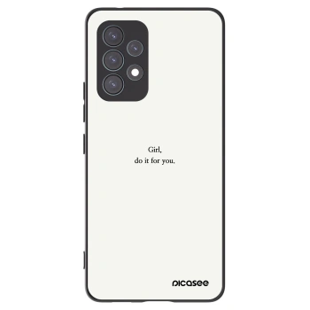 Picasee silikonový černý obal pro Samsung Galaxy A53 5G A536 - Girl, do it for you