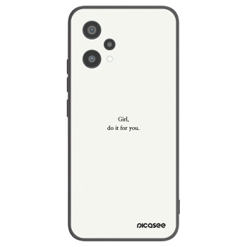Picasee silikonový černý obal pro Realme 9 Pro 5G - Girl, do it for you