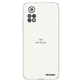 Picasee silikonový průhledný obal pro Xiaomi Poco X4 Pro 5G - Girl, do it for you