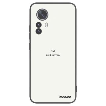 Picasee silikonový černý obal pro Xiaomi 12 Pro - Girl, do it for you
