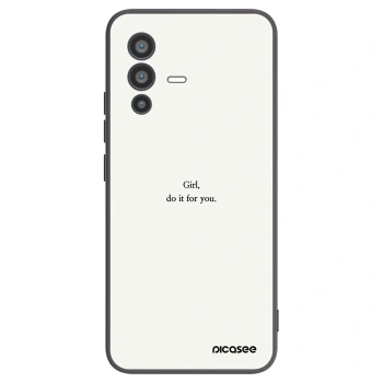 Picasee silikonový černý obal pro Vivo V23 5G - Girl, do it for you