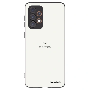Picasee silikonový černý obal pro Samsung Galaxy A33 5G A336 - Girl, do it for you