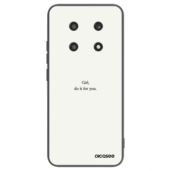 Picasee silikonový černý obal pro Honor Magic4 Lite 5G - Girl, do it for you