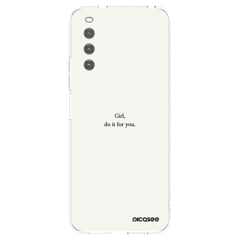Picasee silikonový průhledný obal pro Sony Xperia 10 IV 5G - Girl, do it for you