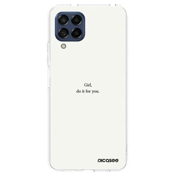 Picasee silikonový průhledný obal pro Samsung Galaxy M53 5G - Girl, do it for you