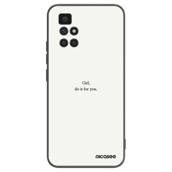Picasee silikonový černý obal pro Xiaomi Redmi 10 (2022) - Girl, do it for you