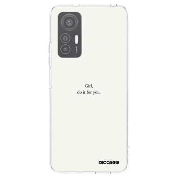 Picasee silikonový průhledný obal pro Xiaomi 12 Lite - Girl, do it for you