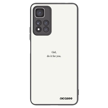 Picasee silikonový černý obal pro Xiaomi Redmi Note 11 Pro+ 5G - Girl, do it for you