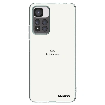 Picasee silikonový průhledný obal pro Xiaomi Redmi Note 11 Pro+ 5G - Girl, do it for you