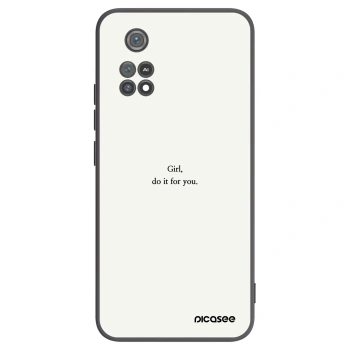 Picasee silikonový černý obal pro Xiaomi Poco M4 Pro - Girl, do it for you