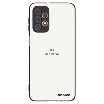 Picasee silikonový černý obal pro Samsung Galaxy A23 A236B 5G - Girl, do it for you