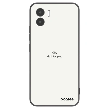 Picasee silikonový černý obal pro Xiaomi Redmi A1 - Girl, do it for you