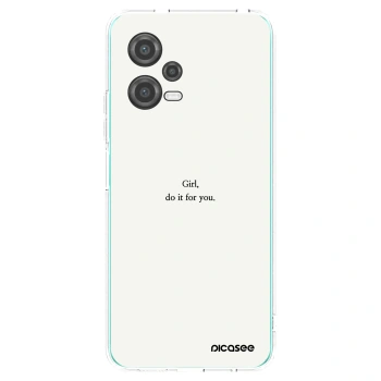 Picasee silikonový průhledný obal pro Xiaomi Poco X5 - Girl, do it for you