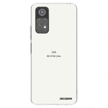 Picasee silikonový průhledný obal pro Xiaomi Redmi Note 11S 5G - Girl, do it for you