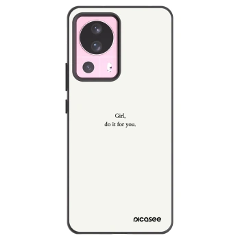 Picasee silikonový černý obal pro Xiaomi 13 Lite - Girl, do it for you