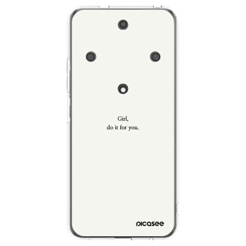 Picasee silikonový průhledný obal pro Honor Magic5 Lite 5G - Girl, do it for you